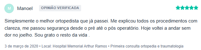 DEPOIMENTO 3 - Cirurgião de Joelho